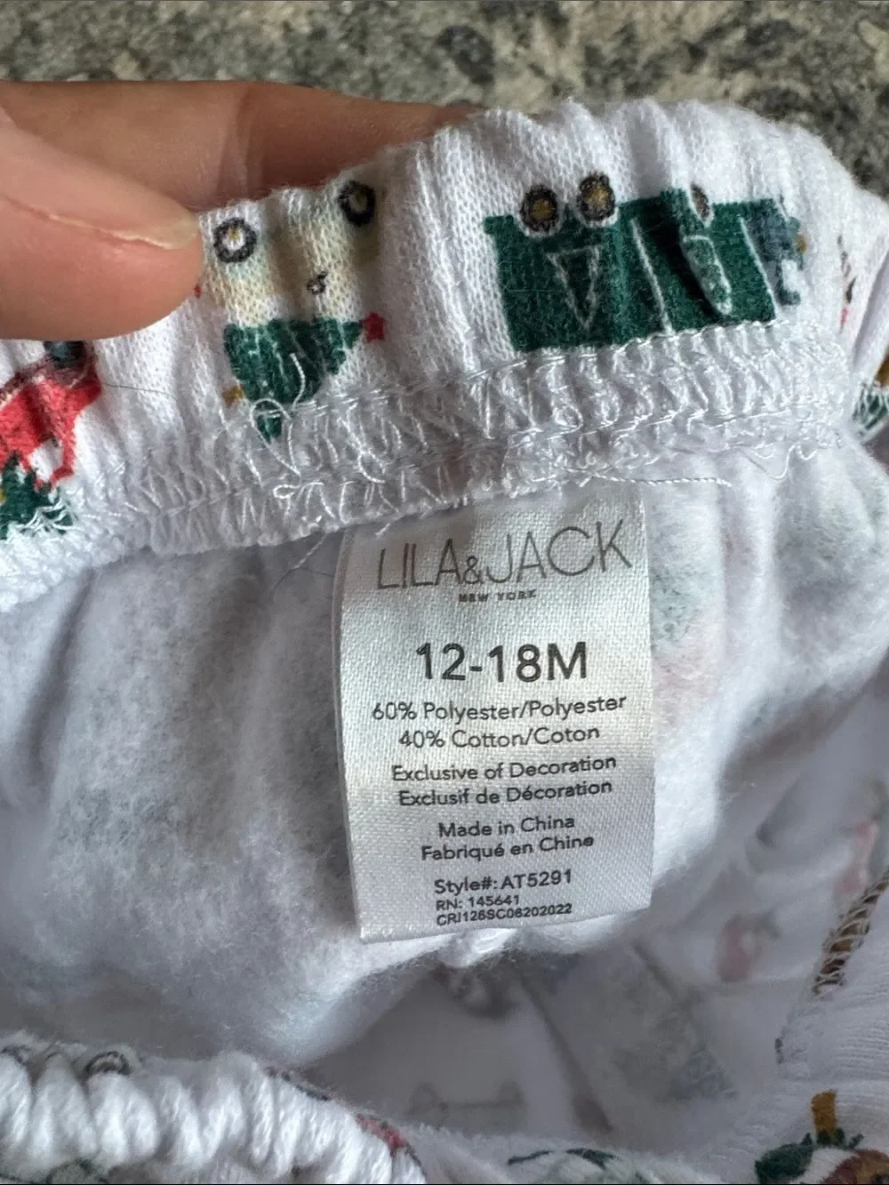 Lila & Jack Christmas Sweat Outfit